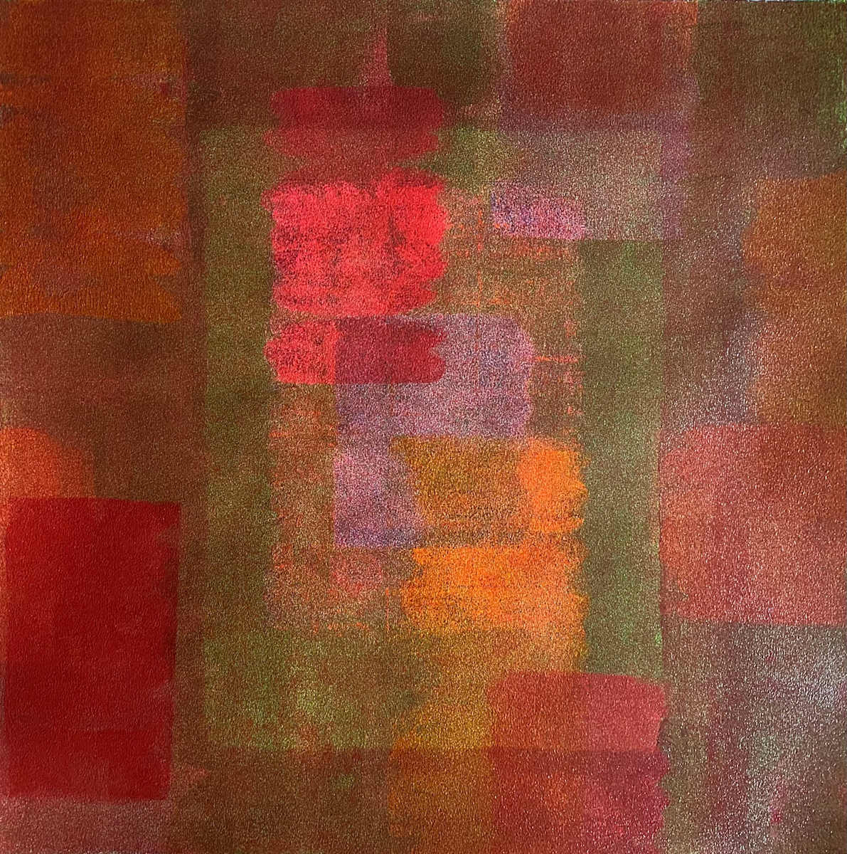 Emberforge Reverie by Dean Brown  Image: 2025, 24x24, acrylic on paper