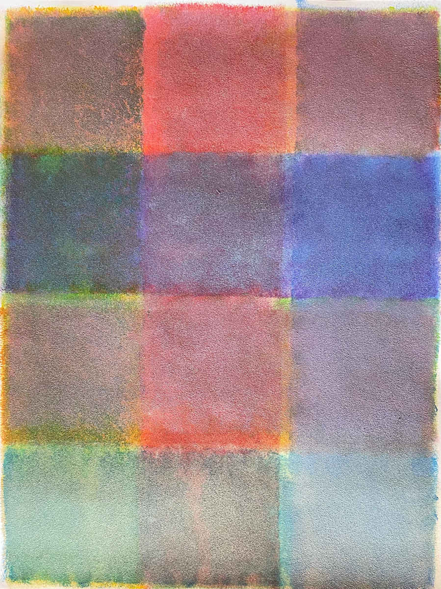 Flattered Invective by Dean Brown  Image: 2025, 24x18, acrylic on paper