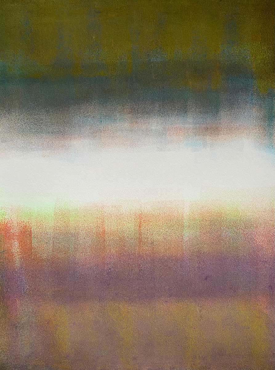 Larceny Over Majority by Dean Brown  Image: 2025, 24x18, acrylic on paper