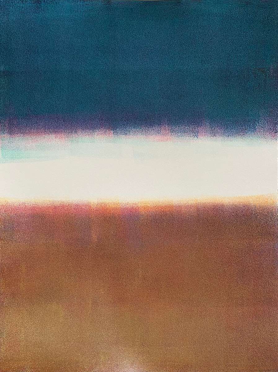 Luxuriate Under Battle by Dean Brown  Image: 2025, 24x18, acrylic on paper