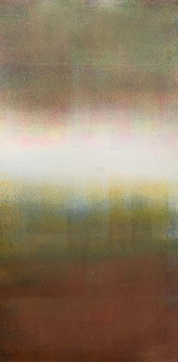 Mage On Lea by Dean Brown  Image: 2025, 24x12, acrylic on paper