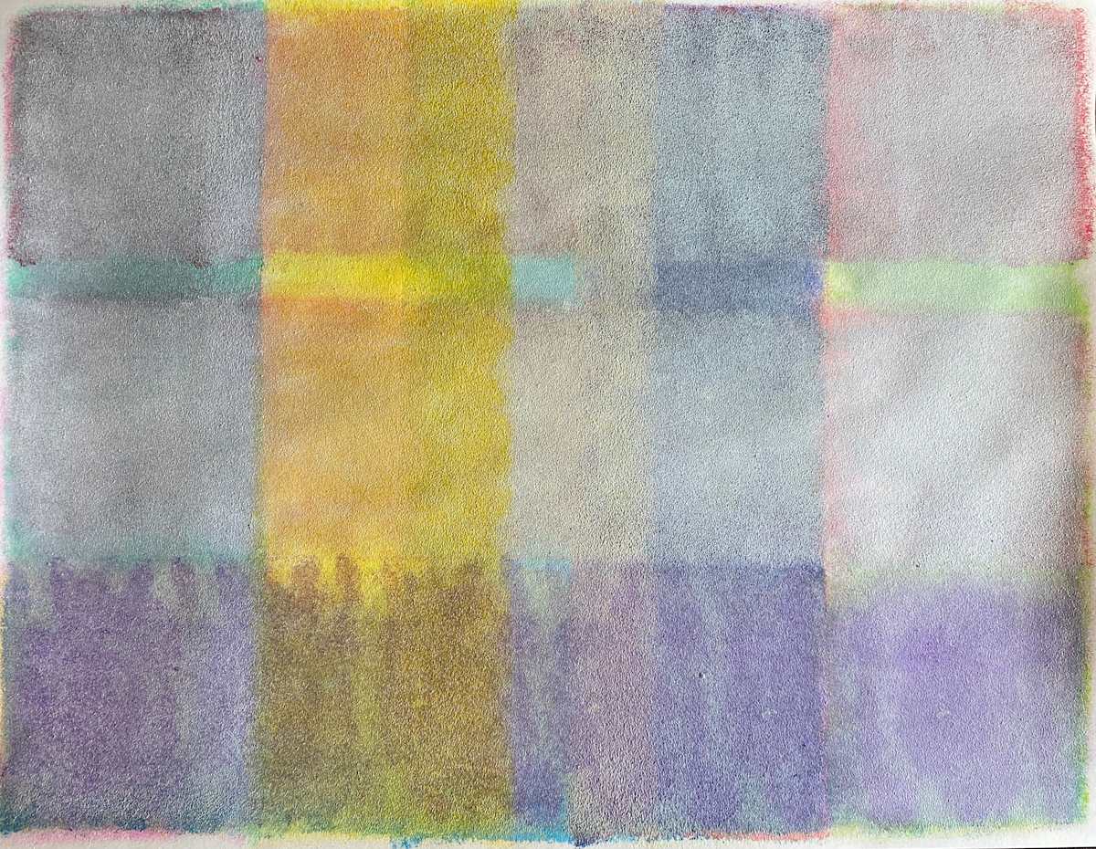 Monster Palace by Dean Brown  Image: 2025, 20x26, acrylic on paper