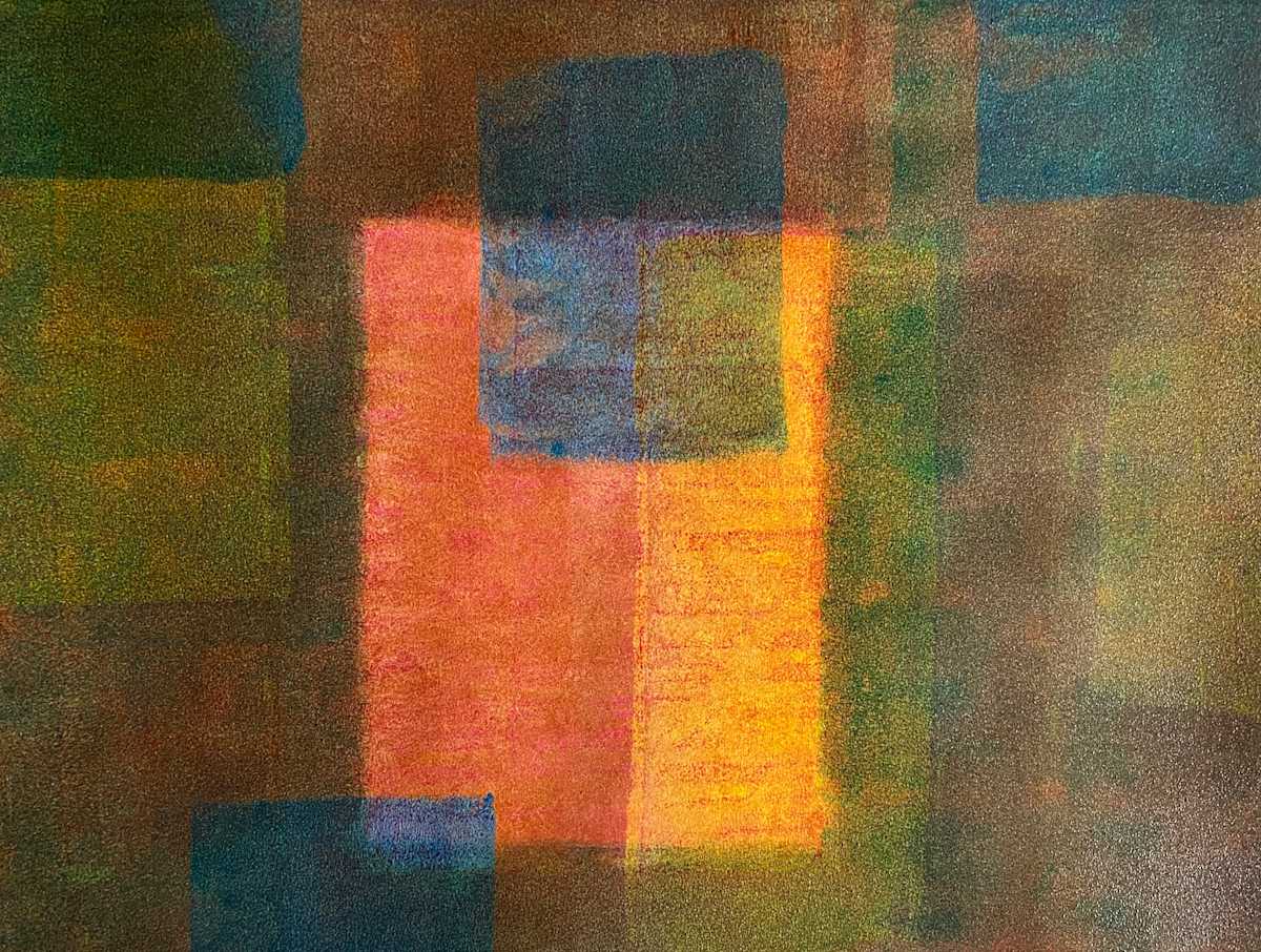 Munitions Waltz by Dean Brown  Image: 2025, 18x24, acrylic on paper