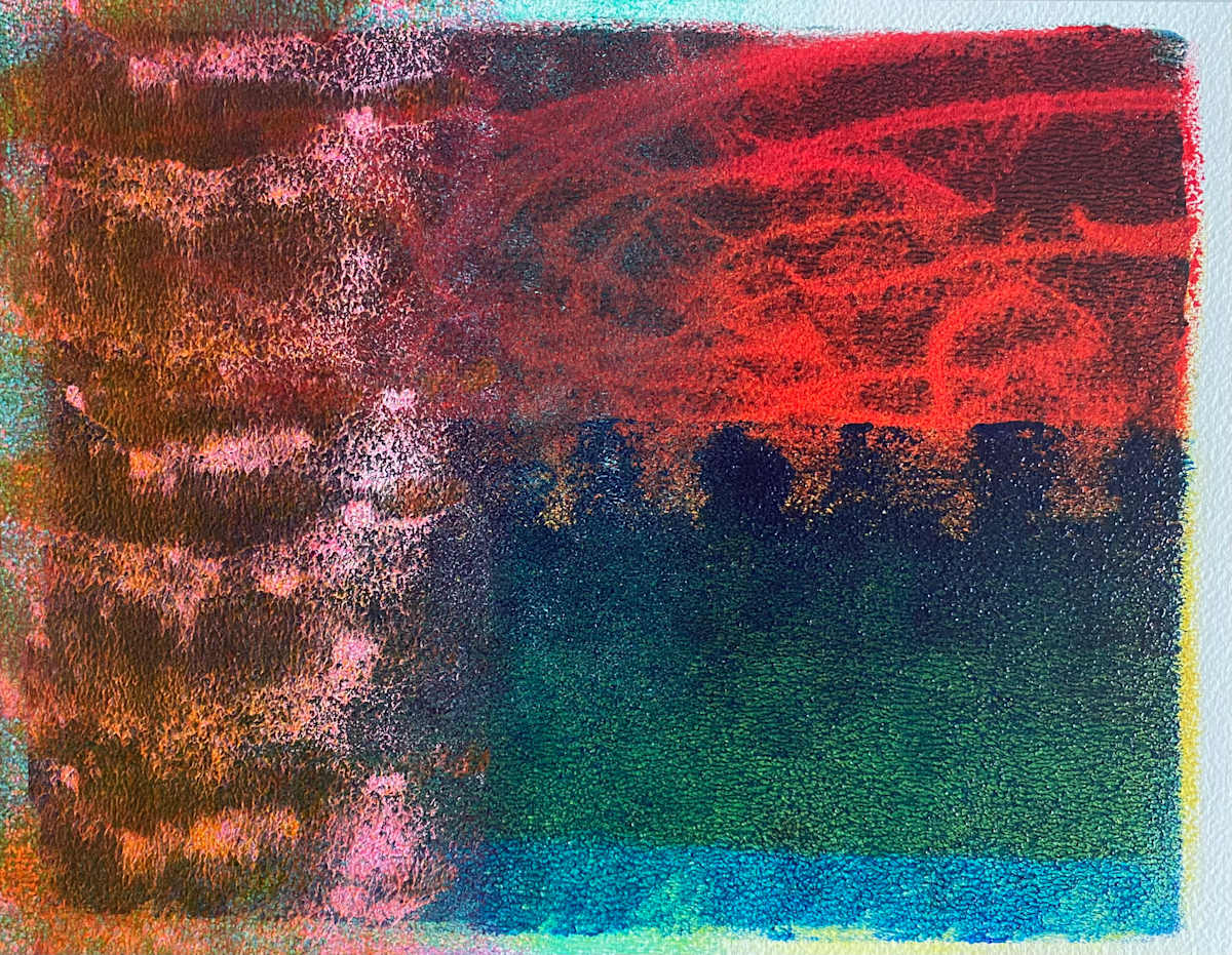 My Absurd Amusement by Dean Brown  Image: 2025, 11x14, acrylic on paper