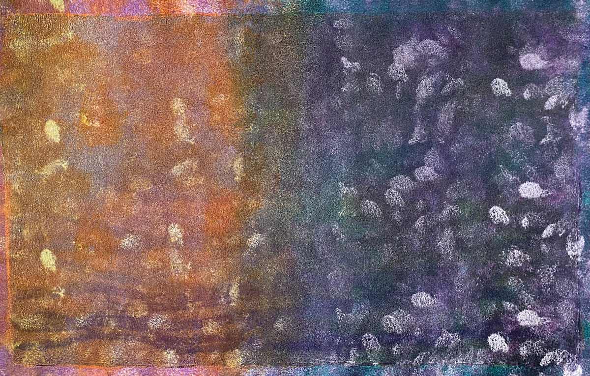 My Apprehensive Musing by Dean Brown  Image: 2025, 13x20, acrylic on paper