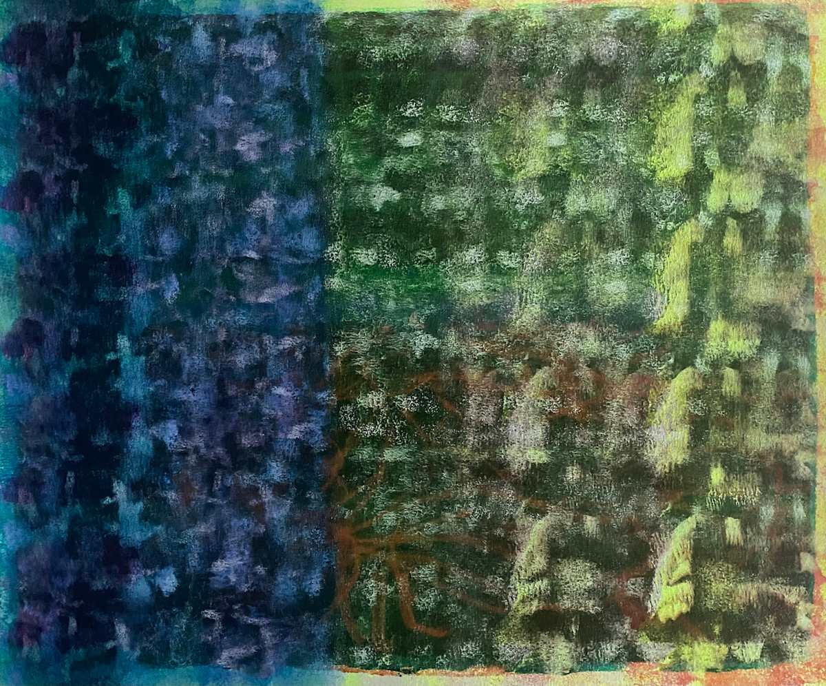 My Choleric Imprimatur by Dean Brown  Image: 2025, 20x24, acrylic on paper