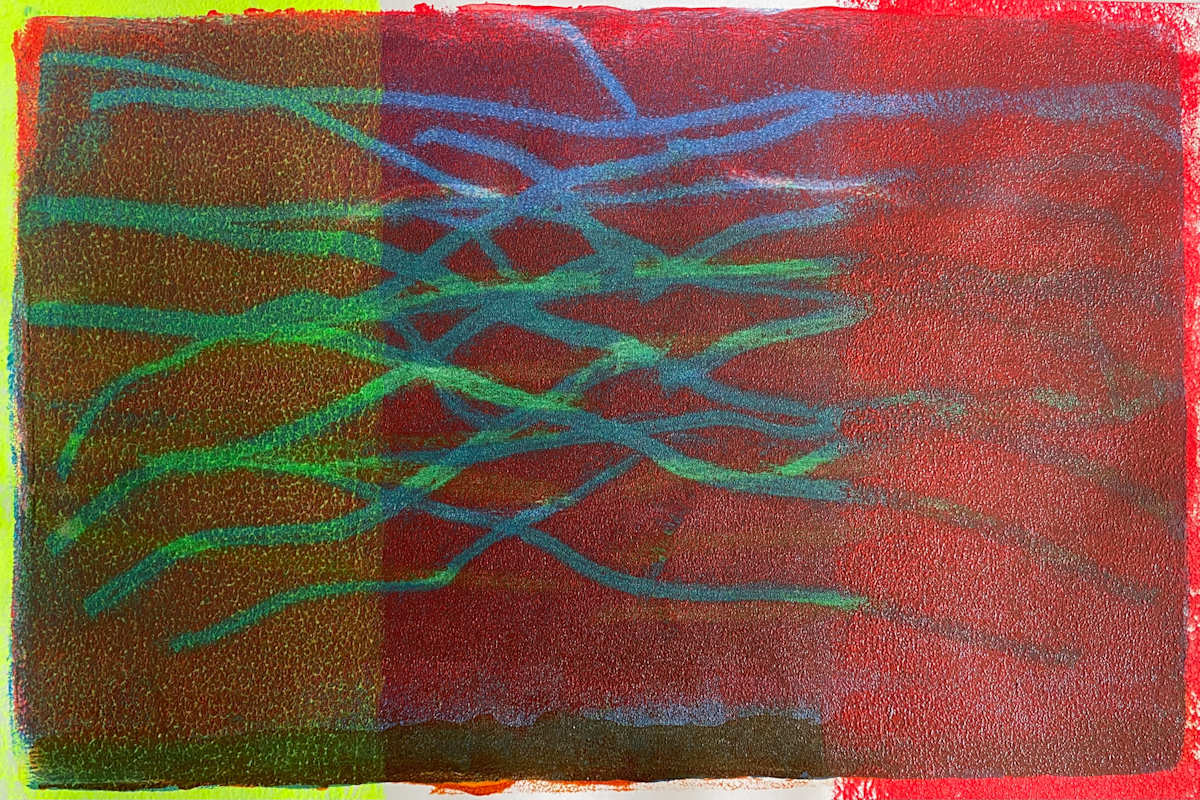 My Common Cogency by Dean Brown  Image: 2025, 12x18, acrylic on paper