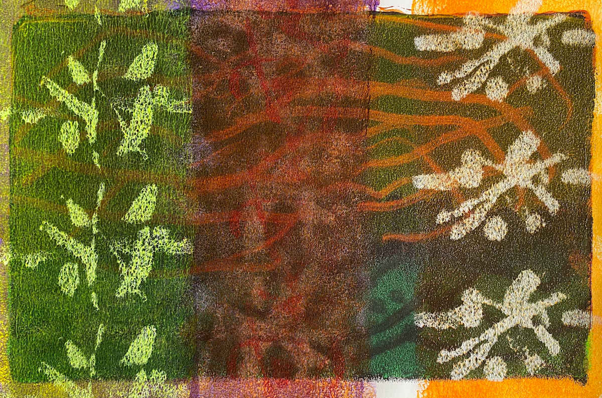 My Desultory Commands by Dean Brown  Image: 2025, 12x18, acrylic on paper