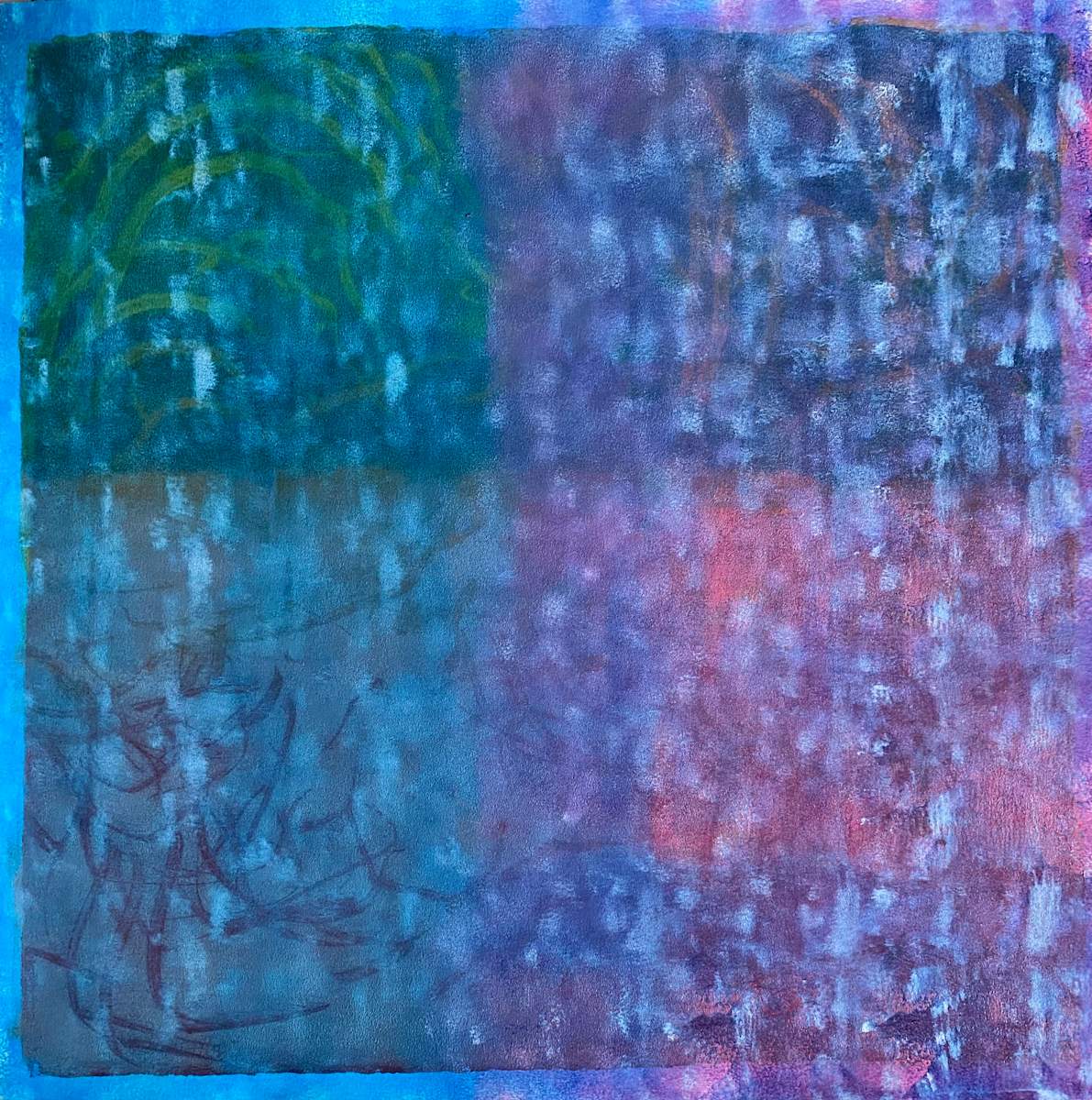 My Dimming Melody by Dean Brown  Image: 2025, 24x24, acrylic on paper