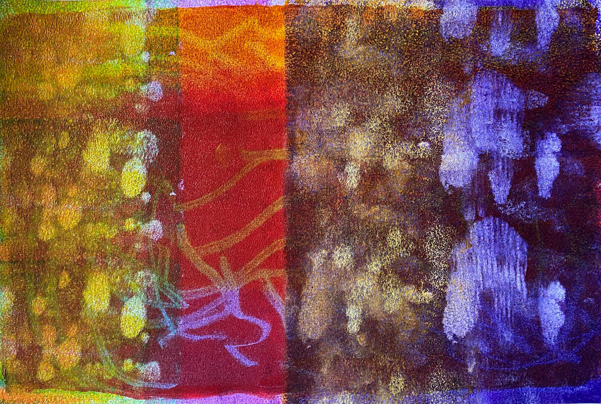 My Drab Thralldom by Dean Brown  Image: 2025, 12x18, acrylic on paper