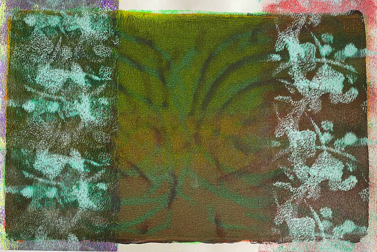 My Effervescent Punk by Dean Brown  Image: 2025, 12x18, acrylic on paper