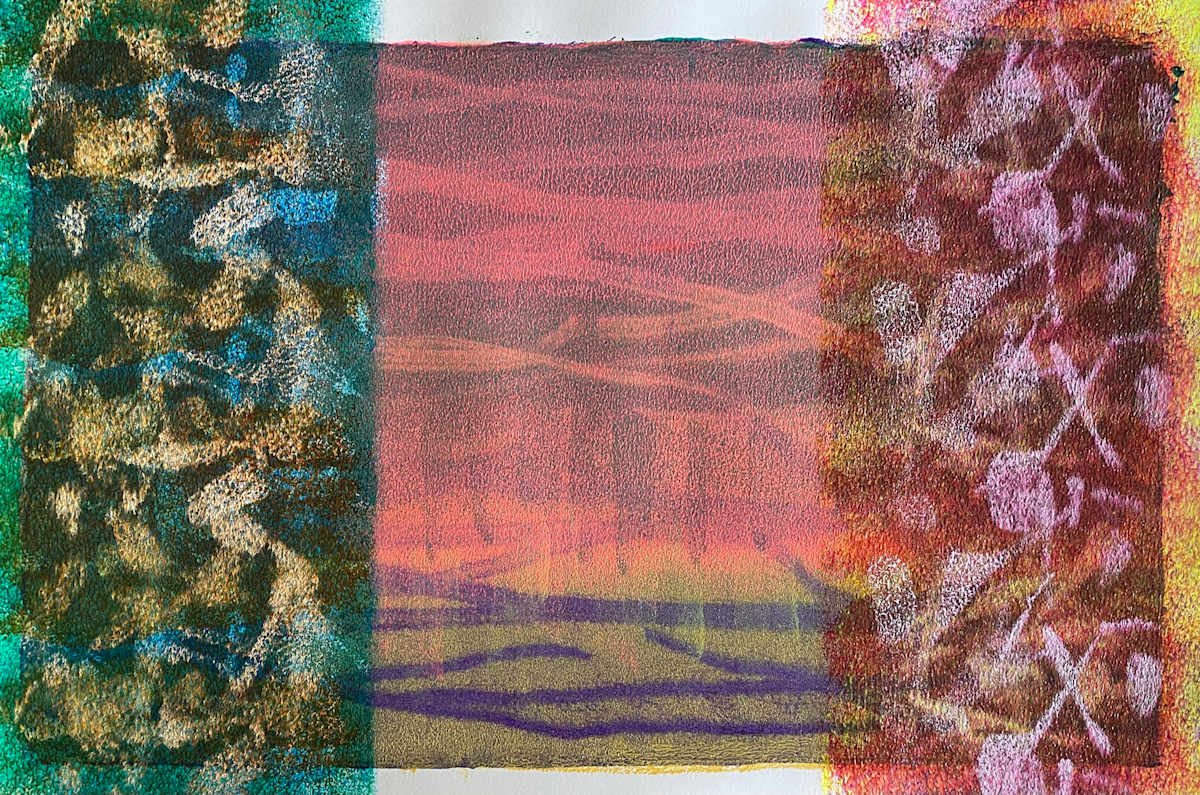 My Gin-Soaked Diatribe by Dean Brown  Image: 2025, 12x18, acrylic on paper