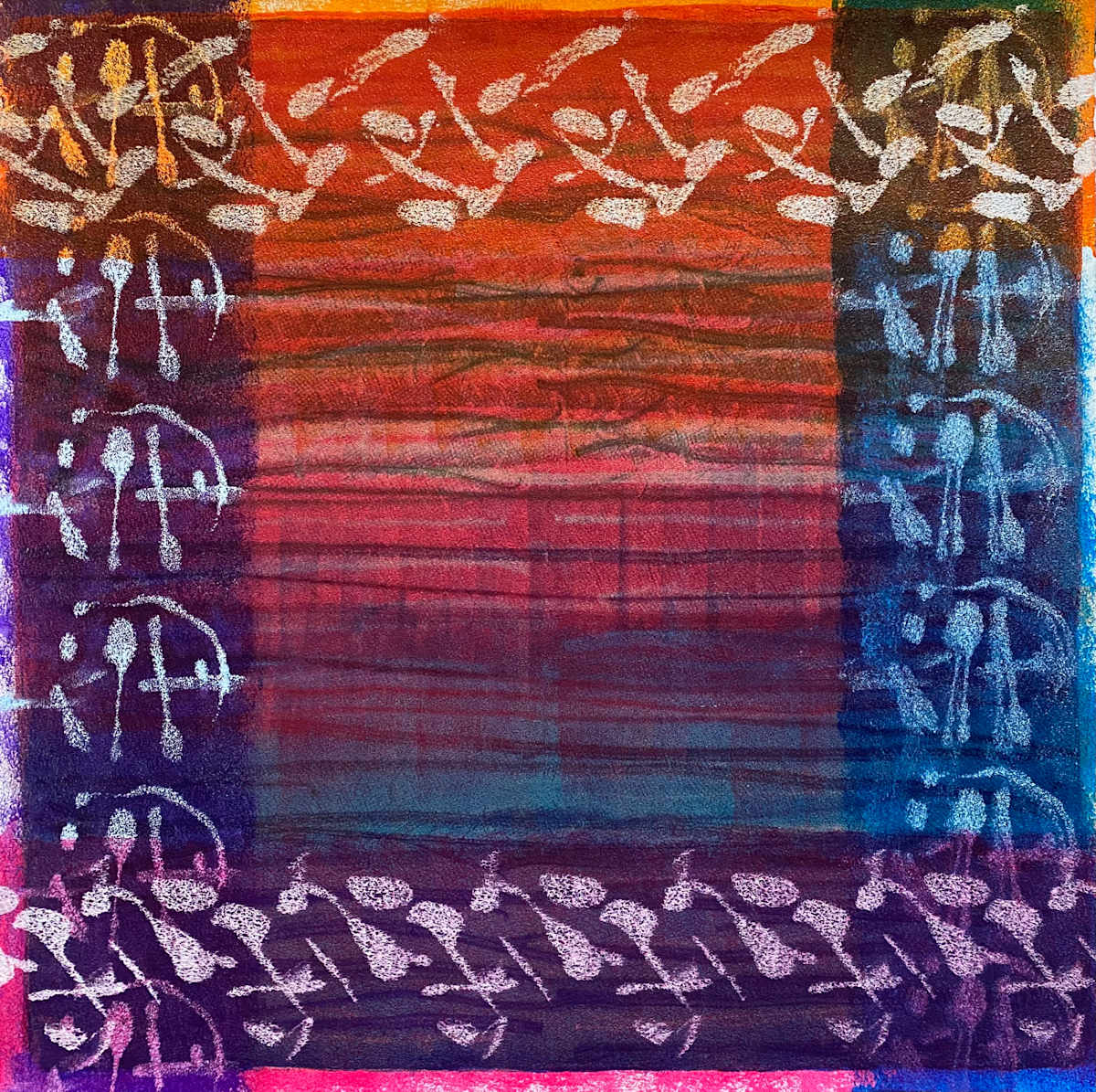 My Hot Monument by Dean Brown  Image: 2025, 24x24, acrylic on paper
