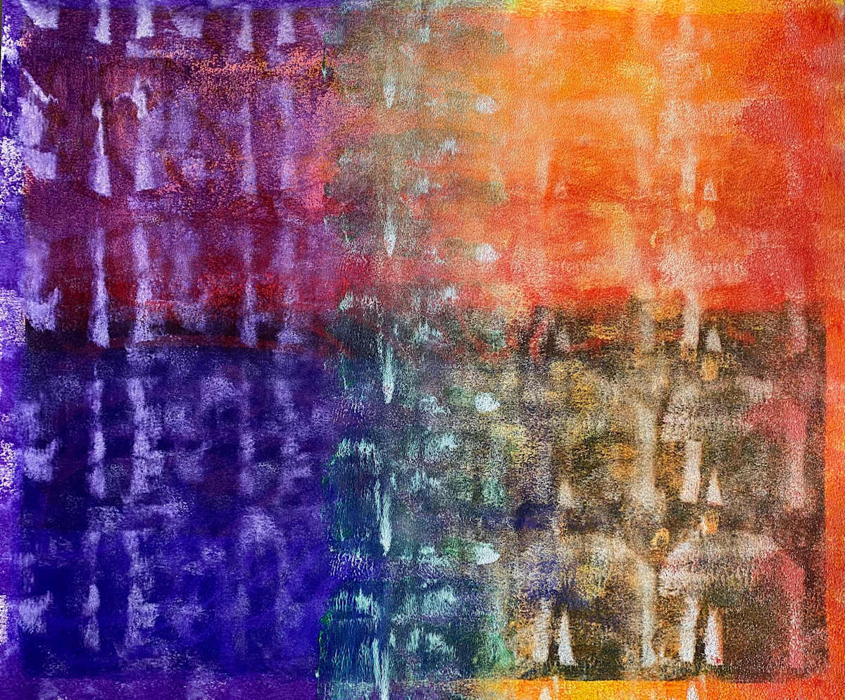 My Sheltered Charybdis by Dean Brown  Image: 2025, 20x25, acrylic on paper