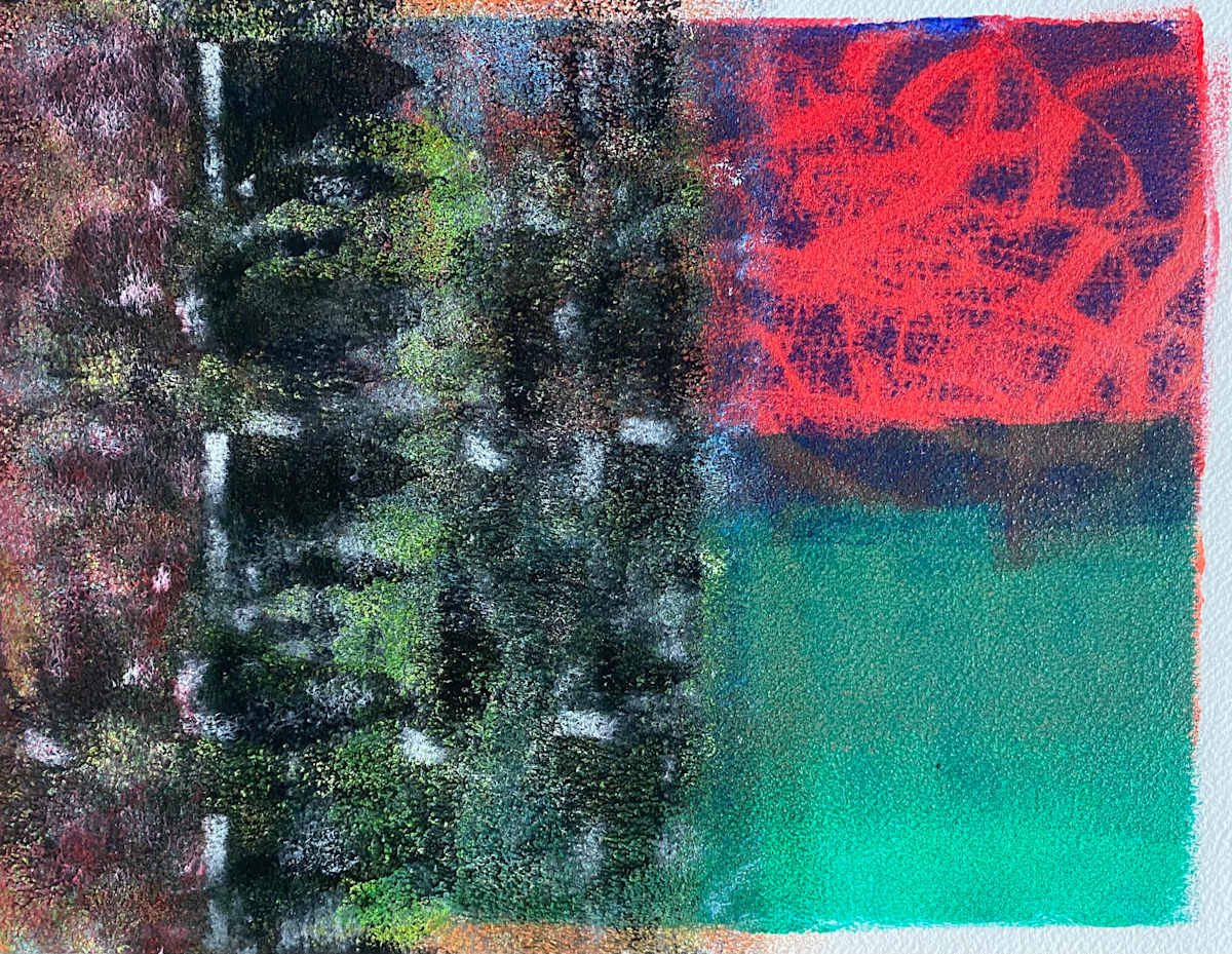 My Steadfast Reflection by Dean Brown  Image: 2025, 11x14, acrylic on paper
