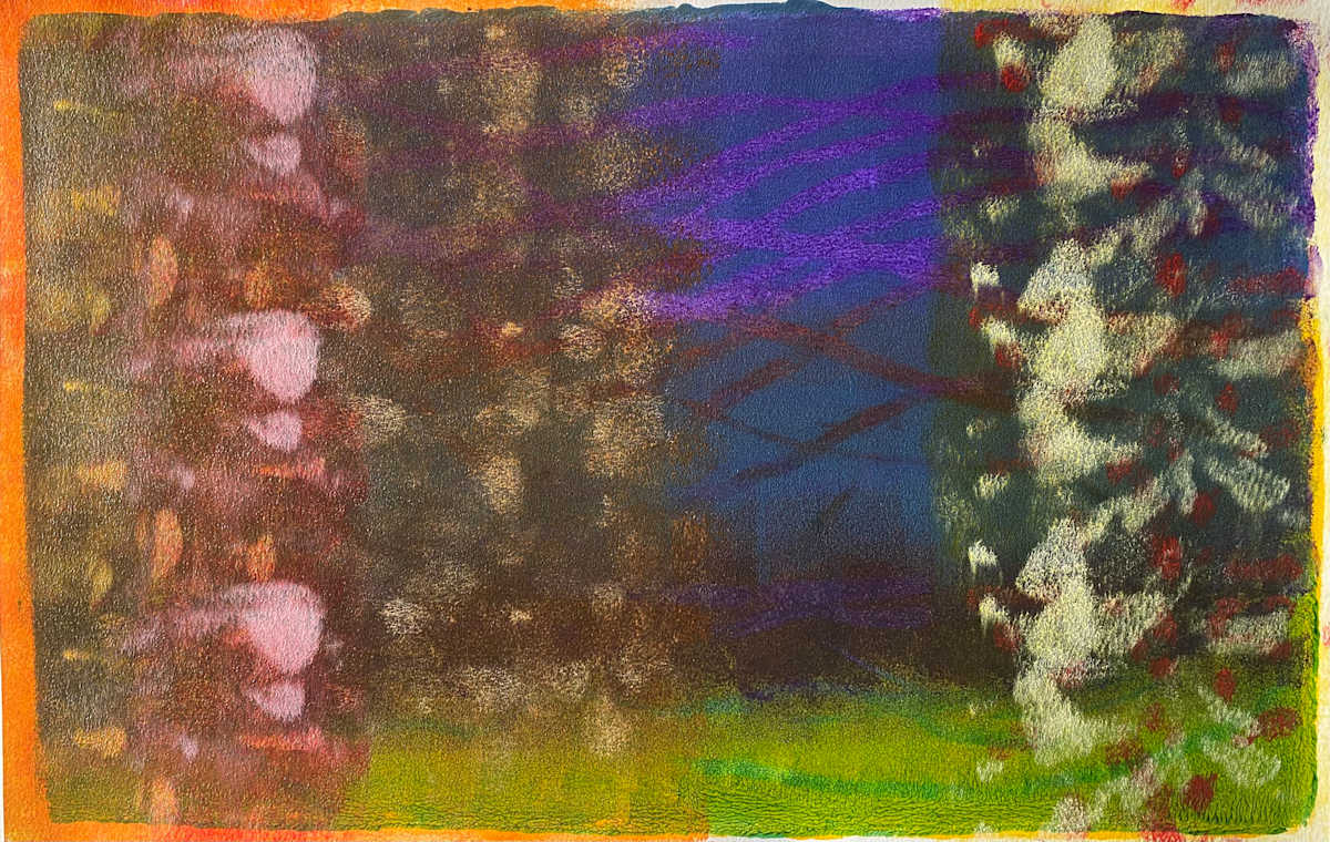 My Stygian Inspiration by Dean Brown  Image: 2025, 13x29, acrylic on paper