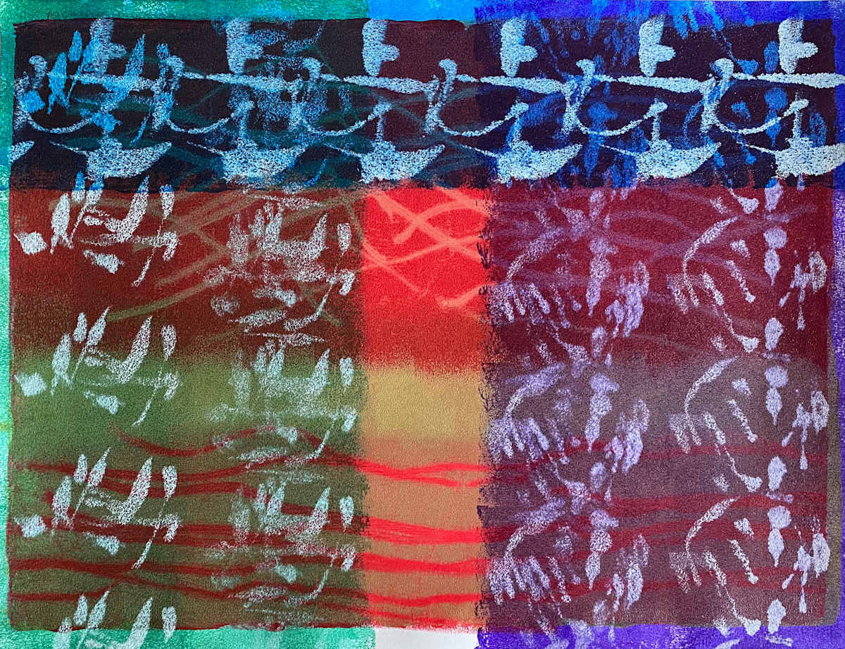 My Vigilant Intrusion by Dean Brown  Image: 2025, 20x26, acrylic on paper