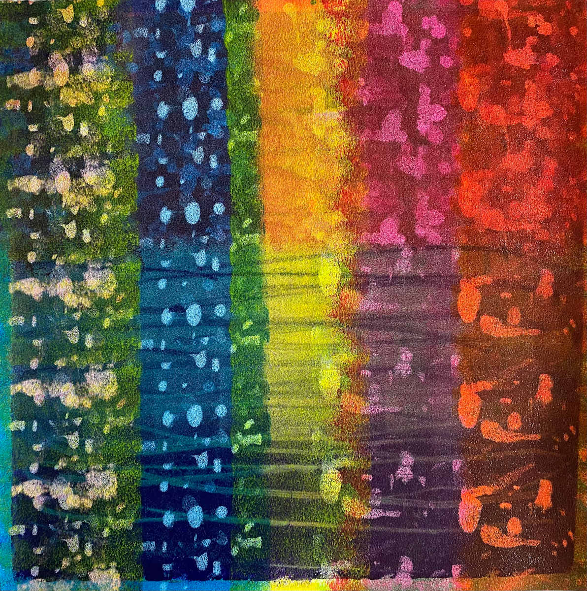 My Warm Jetsam by Dean Brown  Image: 2025, 24x24, acrylic on paper