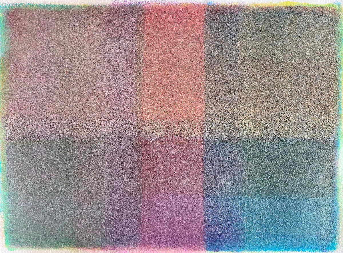 Native Mutability by Dean Brown  Image: 2025, 11x15, acrylic on paper