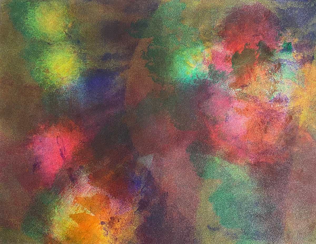 Neophiliac Cincture by Dean Brown  Image: 2025, 20x26,acrylic on paper