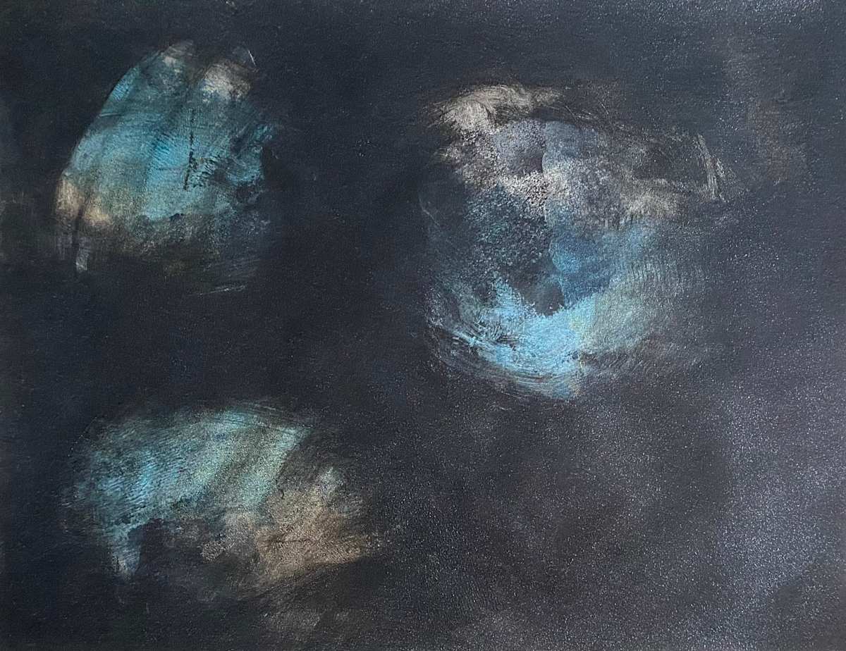 Nero by Dean Brown  Image: 2025, 20x26, acrylic on paper