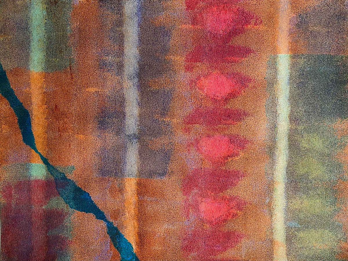 Oddment Cessation by Dean Brown  Image: 2025, 18x24, acryliclic on paper