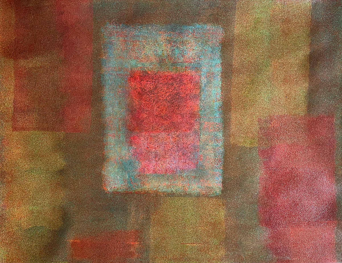 Onslaught's Quiet Testament by Dean Brown  Image: 2025, 20x26, acrylic on paper
