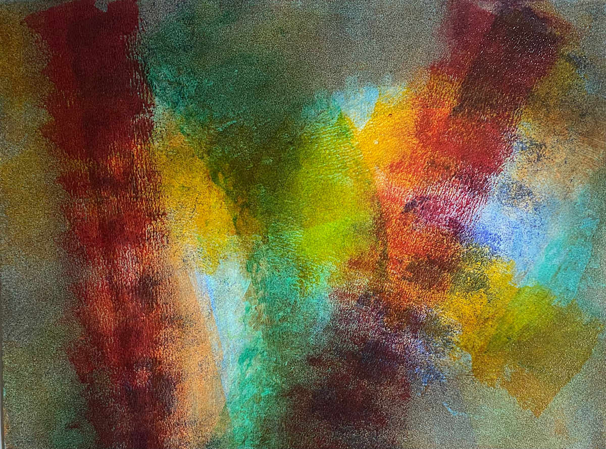 Orbital Allotment by Dean Brown  Image: 2025, 18x24, acrylic on paper