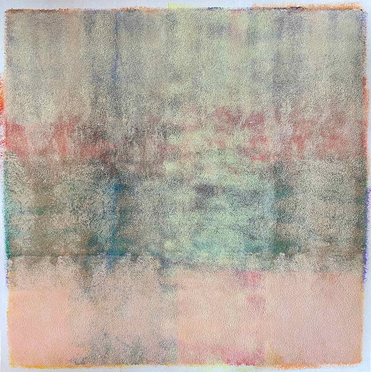 Outrageous Credence by Dean Brown  Image: 2025, 20x20, acrylic on paper
