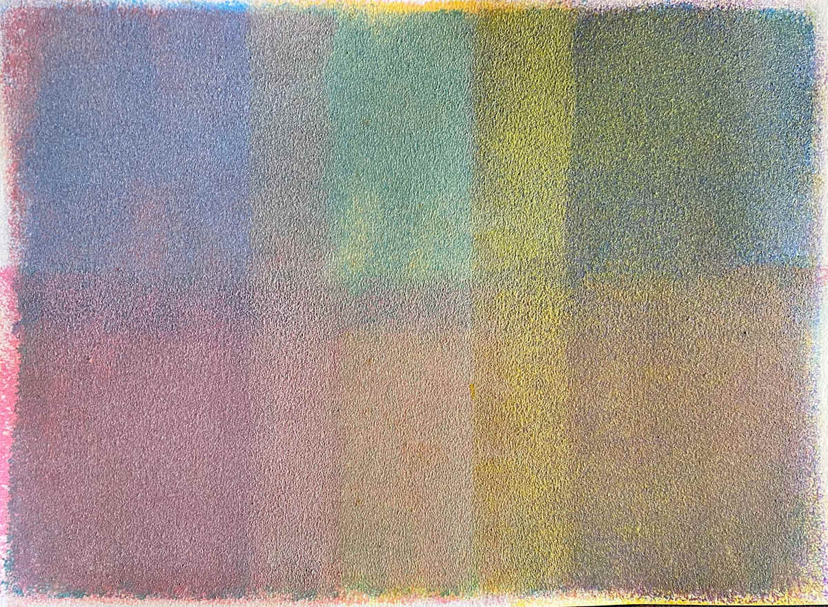 Oxygen Vista by Dean Brown  Image: 2025, 11x15, acrylic on paper