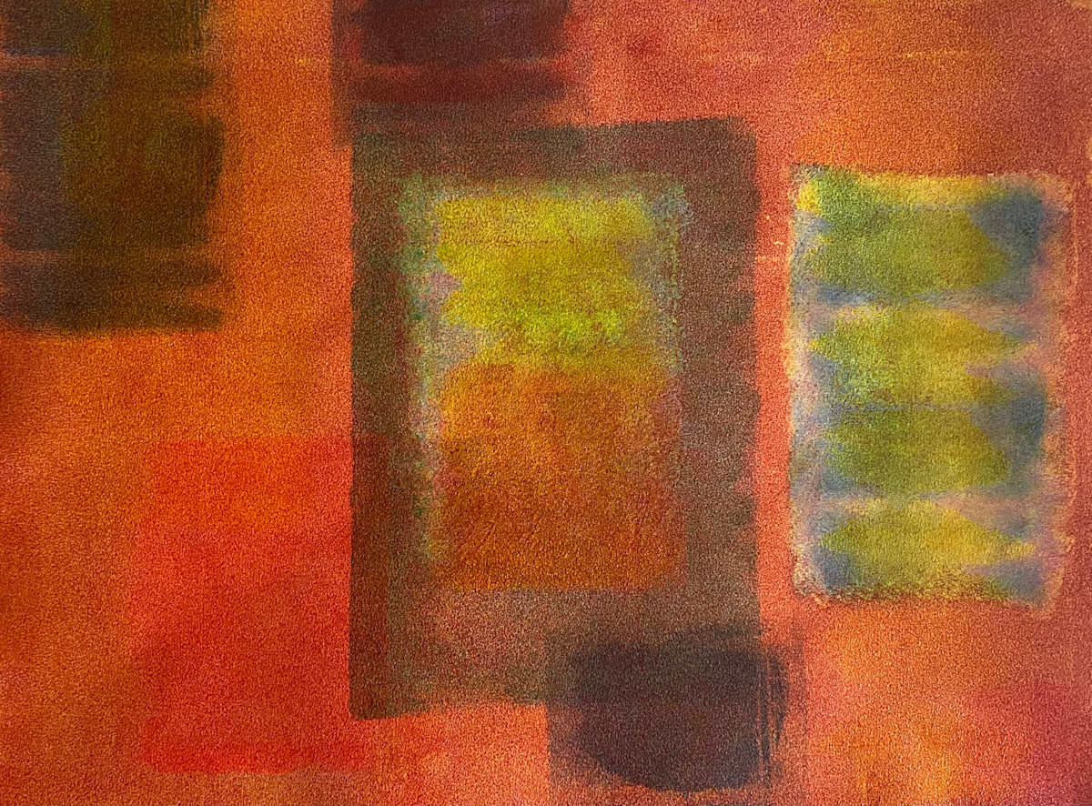Pages Drowned in Prayer by Dean Brown  Image: 2025, 18x24, acrylic on paper