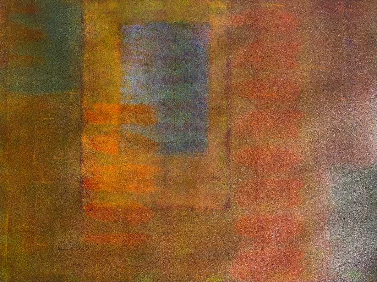 Party of Chromed Revelations by Dean Brown  Image: 2025, 18x24, acrylic on paper