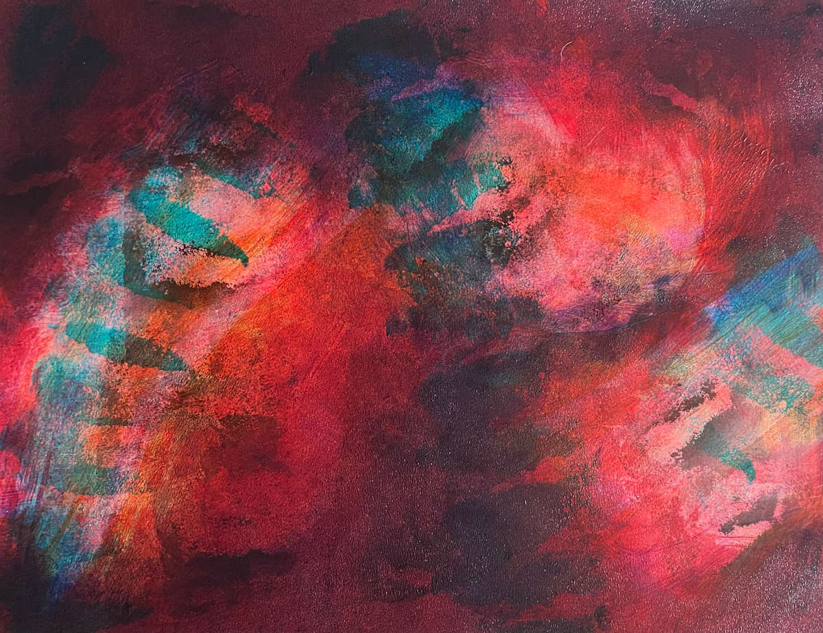 Proclamation by Dean Brown  Image: 2025, 20x26, acrylic on paper