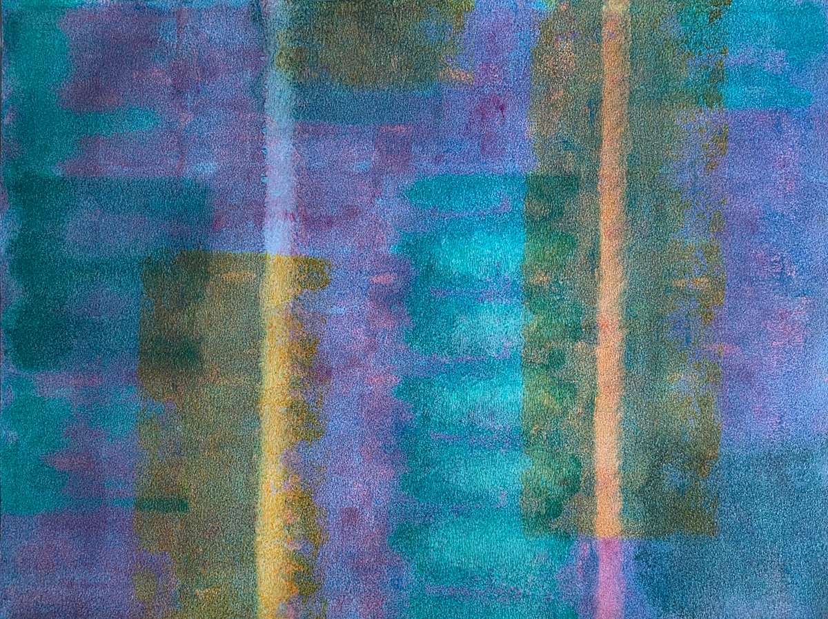 Slip Chain by Dean Brown  Image: 2025, 18x24, acrylic on paper