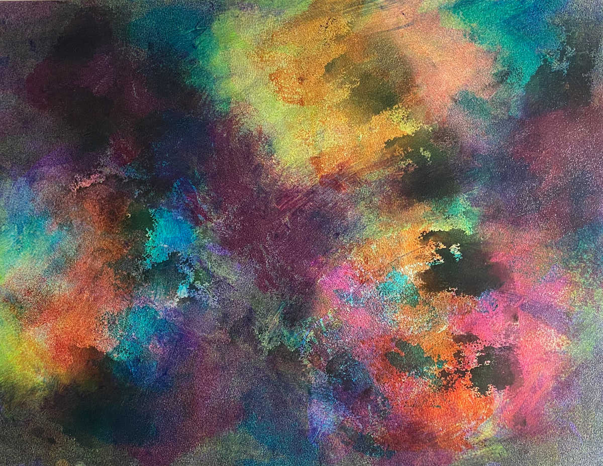 Tenuous by Dean Brown  Image: 2025, 20x26, acrylic on paper