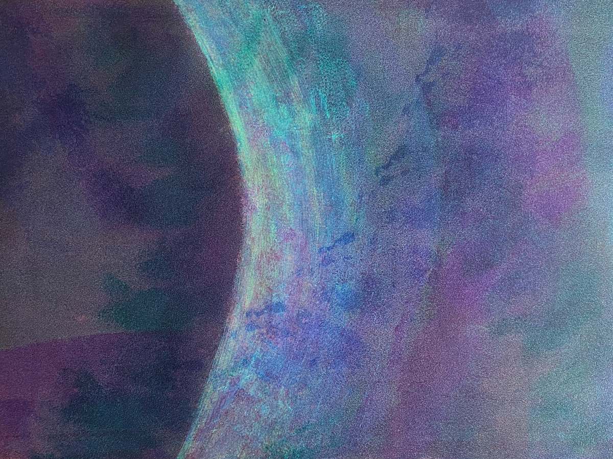 Transitory Juncture by Dean Brown  Image: 2025, 18x24, acrylic on paper