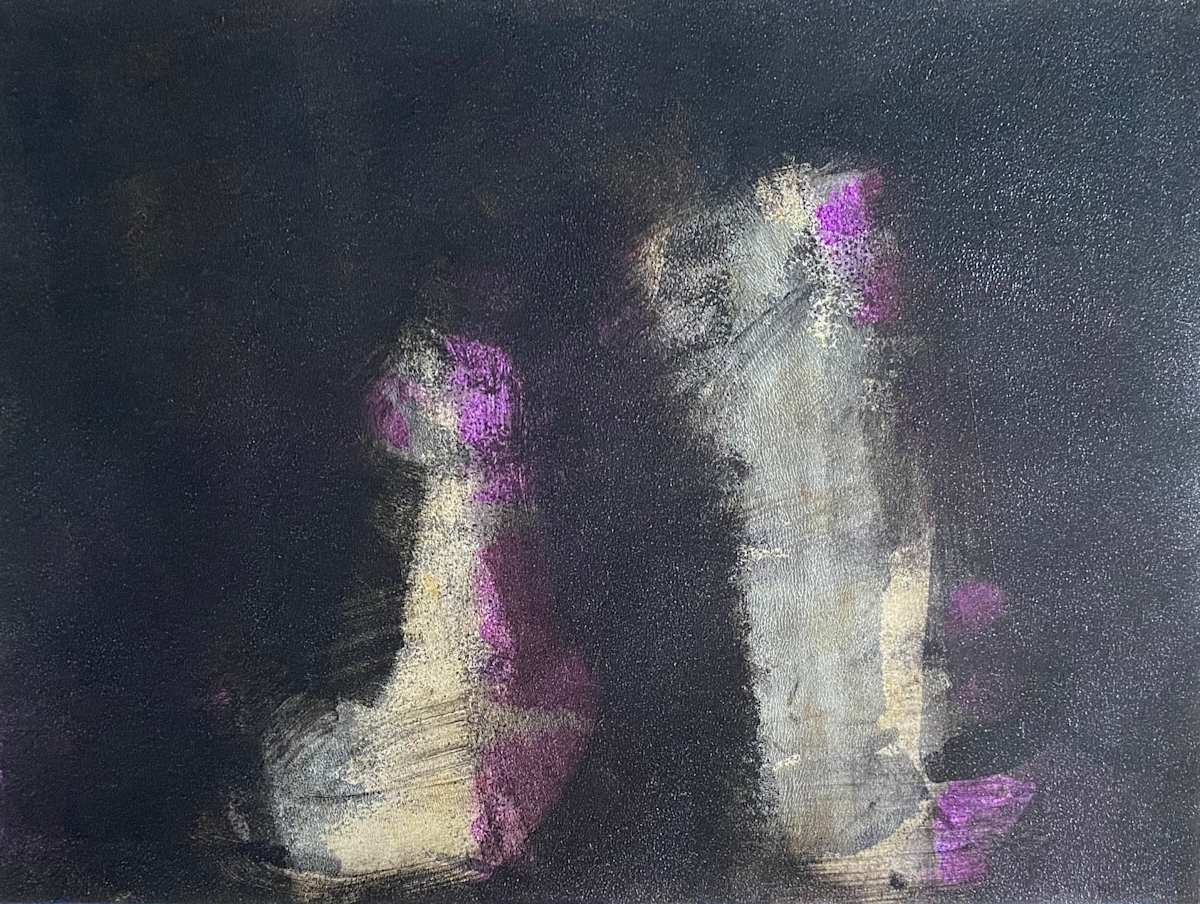 Tremor by Dean Brown  Image: 2025, 18x24, acrylic on paper