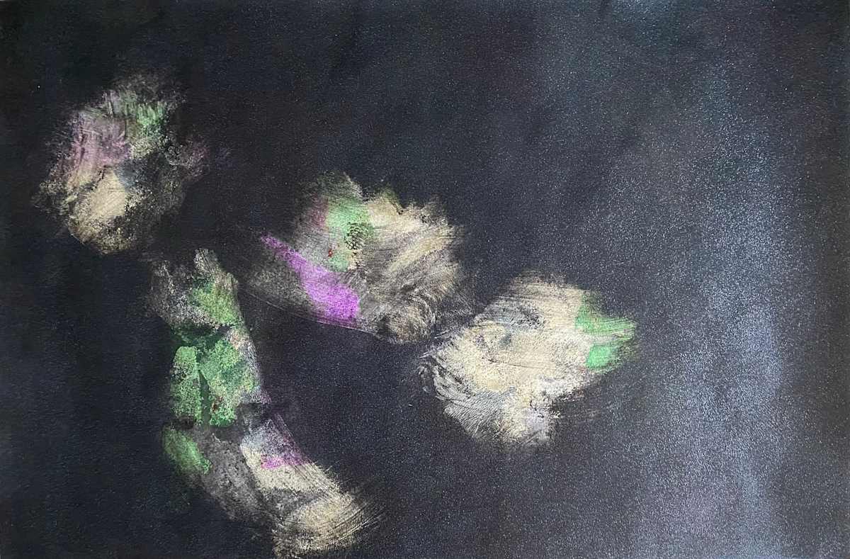 Trickster by Dean Brown  Image: 2025, 24x36, acrylic on paper