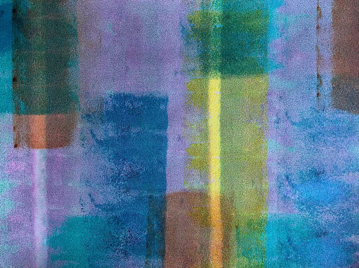 Verdict Shackle by Dean Brown  Image: 2025, 18x24, acrylic on paper