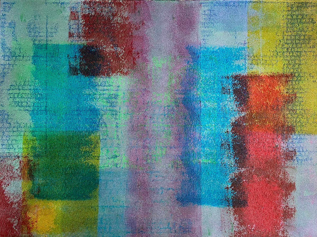 Whispers Beneath the Clear Opal by Dean Brown  Image: 2025, 18x24, acrylic on paper