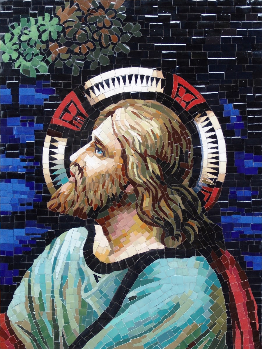 Jesus praying in the Garden of Gethsemane 01 1/4 by Mai Van Nhon 