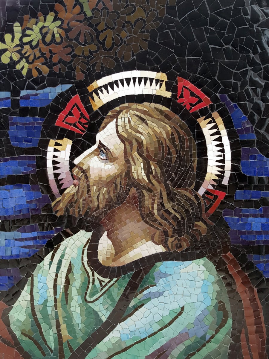 Jesus praying in the Garden of Gethsemane 03 3/4 by Mai Van Nhon 
