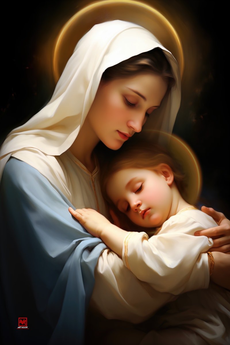 In the Arms of Mary 02 by Mai Van Nhon 