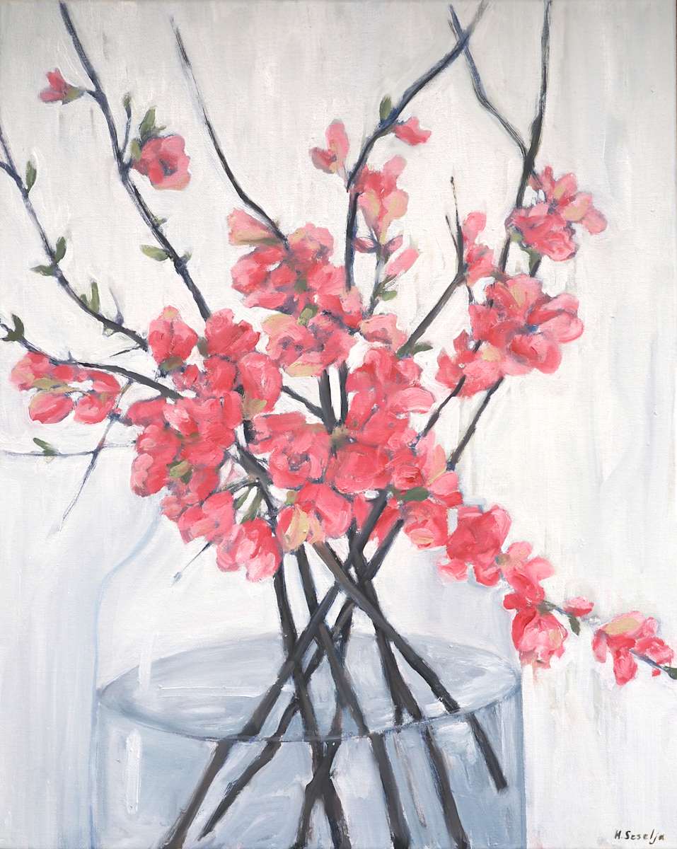 Flowering quince by Hilary Seselja 