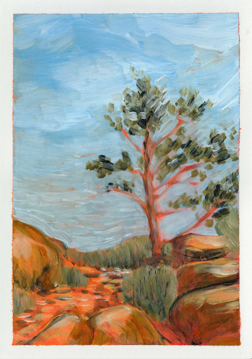 Red tree by Hilary Seselja 