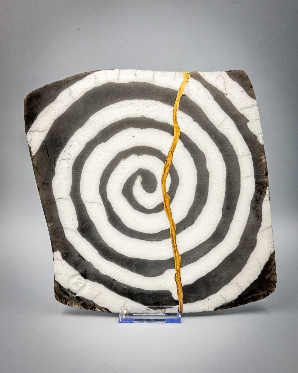 Raku Tile - 44 by Chris Heck, Image 1.