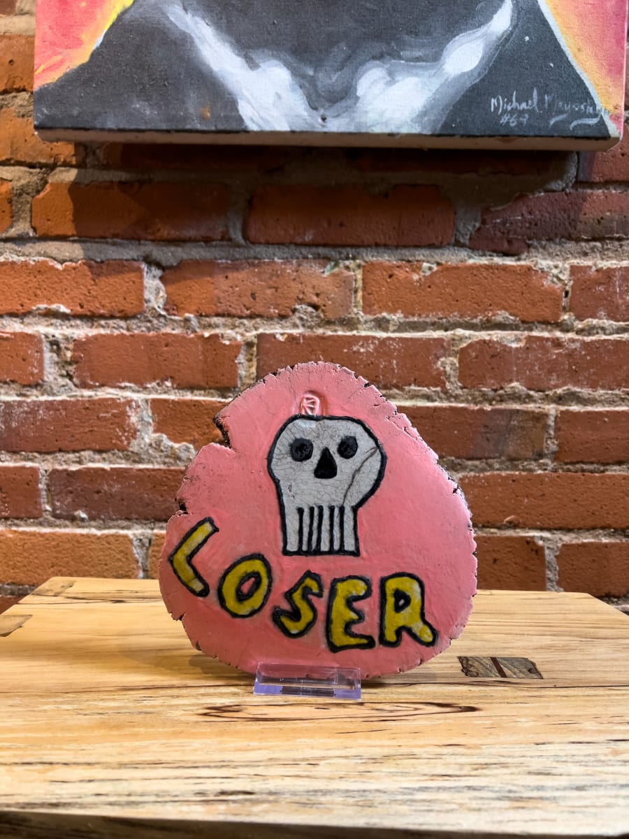 Raku Loser Tile - 160 by Chris Heck 