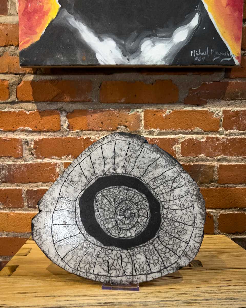 Raku Tile - 154 by Chris Heck, Image 1.