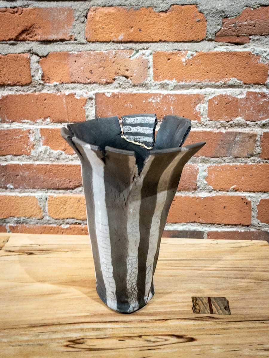 Raku Vase - 162 by Chris Heck, Image 1.