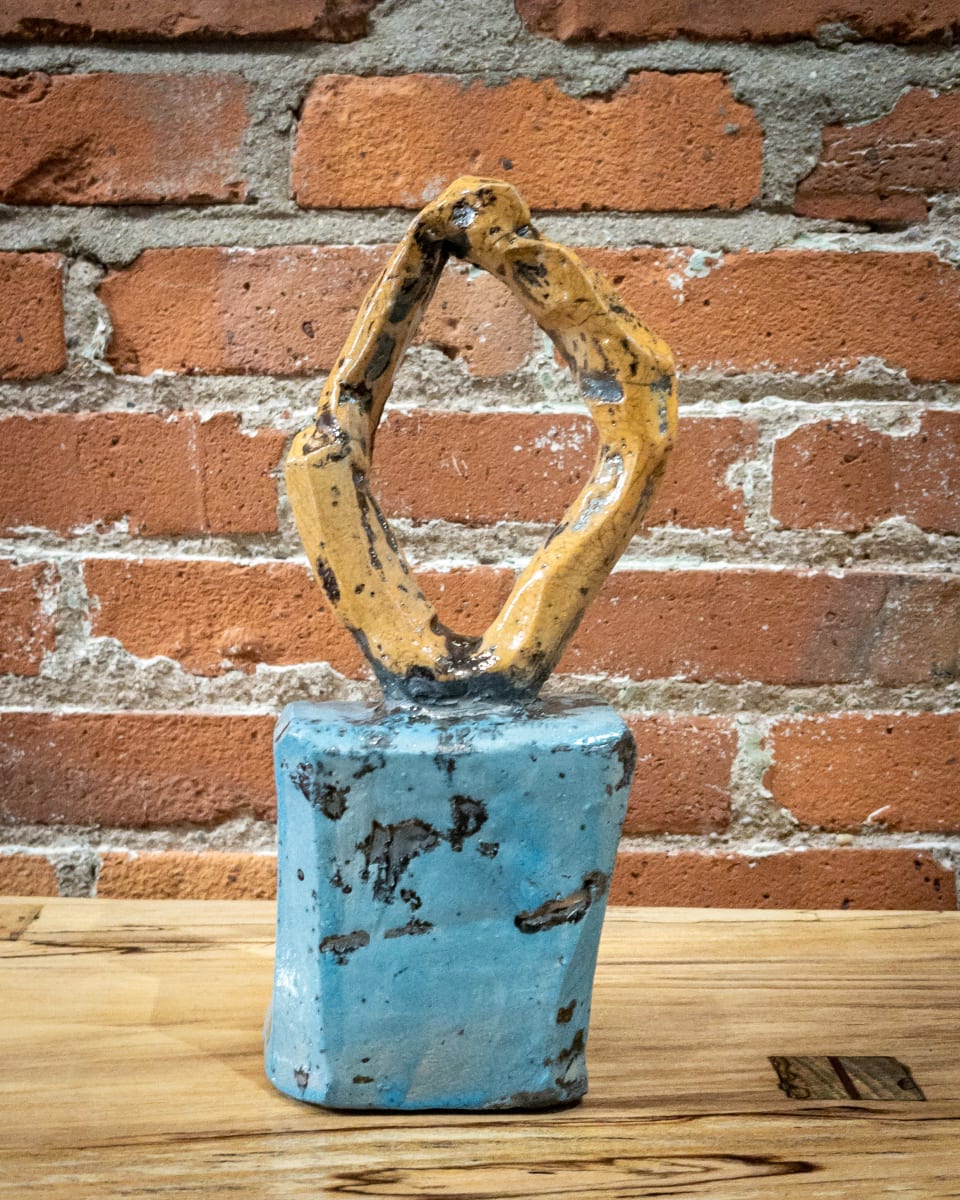 Raku Sculpture - 170 by Chris Heck 